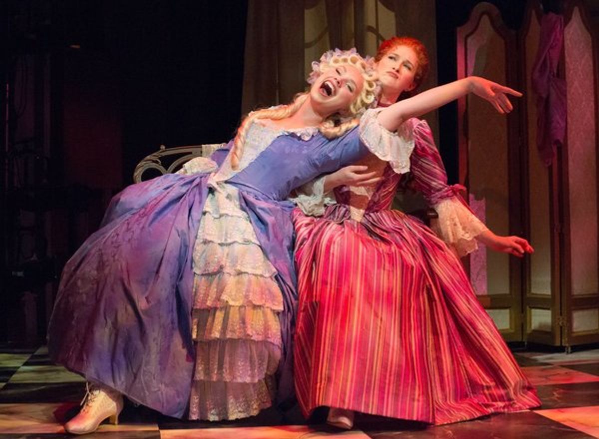 Charlotte Maltby (Julia Melville) & Erin Mackey (Lydia Languish)
 at 