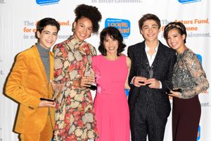 Joshua Rush, Sofia Wylie, Lauren Tom, Asher Angel & Peyton Elizabeth Lee @ BroadwayWorld Joshua Rush, Sofia Wylie, Lauren Tom, Asher Angel & Peyton Elizabeth Lee Photo