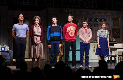 Michael Hsu Rosen, Mercedes Ruehl, Michael Urie, Ward Horton, Jack DiFalco and Roxann Photo