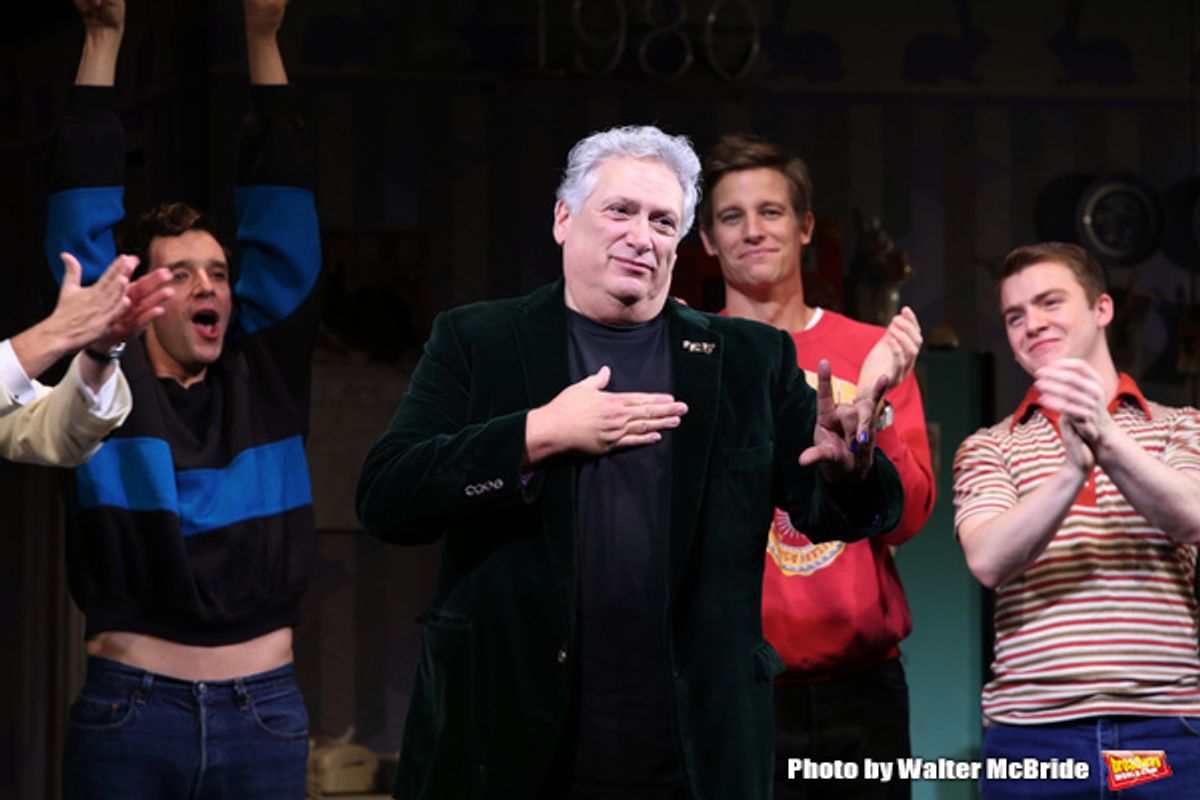 Harvey Fierstein with the cast at 