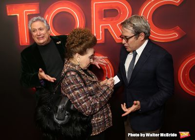 Cindy Adams, Harvey Fierstein and Matthew Broderick  Photo