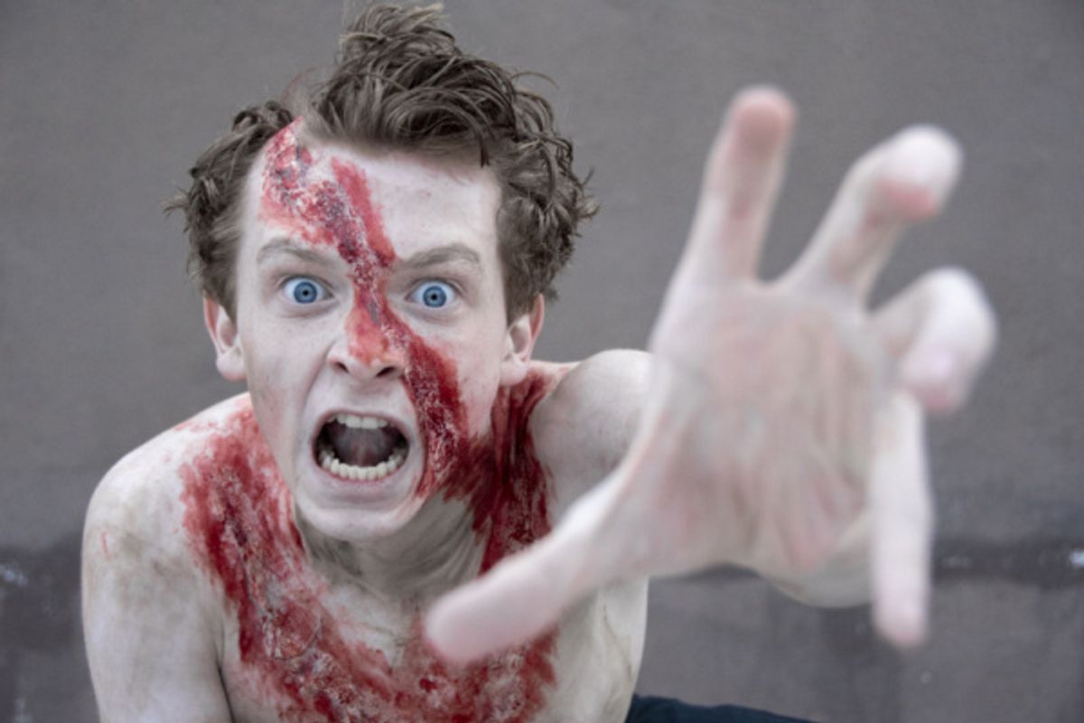 Harrison Polen as the Creature, photograph by Jason Johnson-Spinos at 