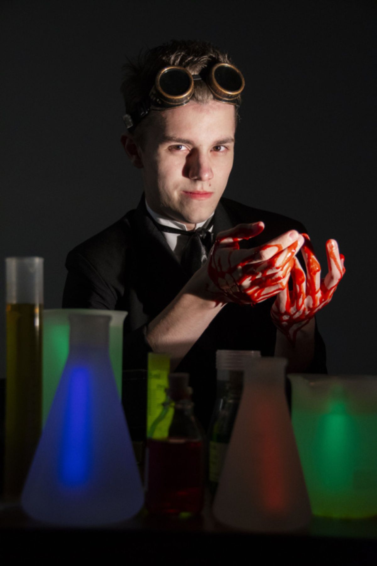 Ian Lawson as Victor Frankenstein, photograph by Jason Johnson-Spinos at 