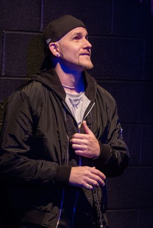 Jeff Hodge in HYPE MAN: A BREAK-BEAT PLAY at The Wilbury Theatre Group. @ BroadwayWorld Jeff Hodge in HYPE MAN: A BREAK-BEAT PLAY at The Wilbury Theatre Group. Photo
