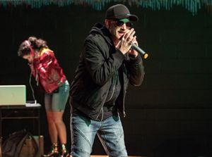 Helena Tafuri and Jeff Hodge in HYPE MAN: A BREAK-BEAT PLAY at The Wilbury Theatre Group. @ BroadwayWorld Helena Tafuri and Jeff Hodge in HYPE MAN: A BREAK-BEAT PLAY at The Wilbury Theatre G Photo