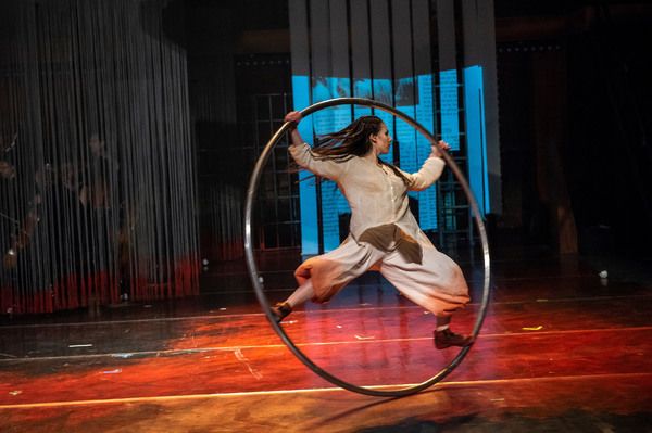 Sarah Lett in Folkoperan/ Cirkus Cirkor production of Philip Glass' Opera 