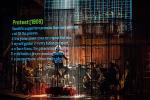 Folkoperan/ Cirkus Cirkor perform Philip Glass' Opera "Satyagraha" at the BAM Harvey  Photo