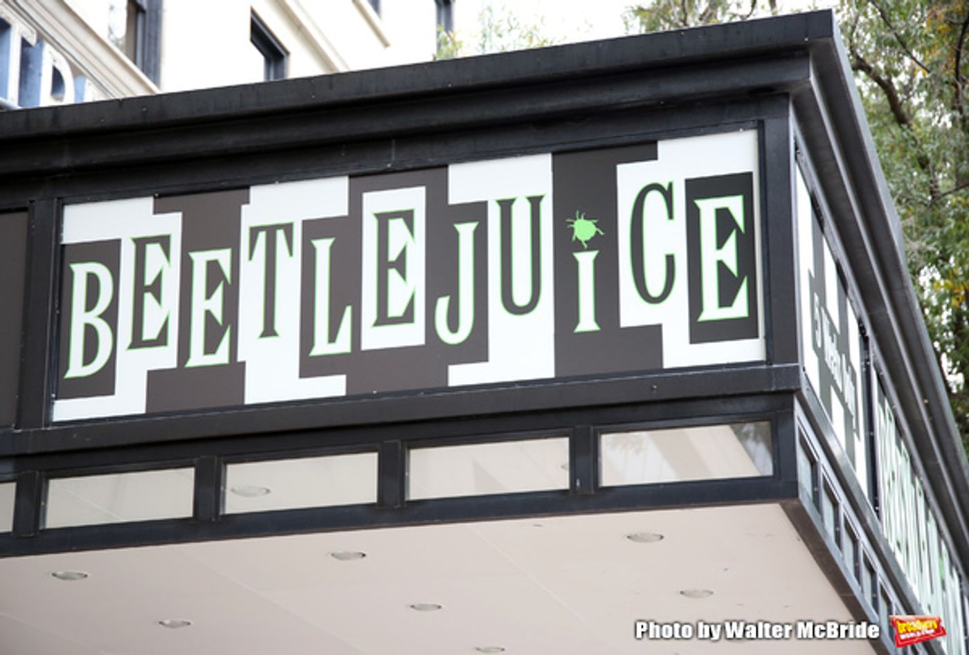 Up on the Marquee: BEETLEJUICE at the National Theatre Up on the Marquee: BEETLEJUICE at the National Theatre Image