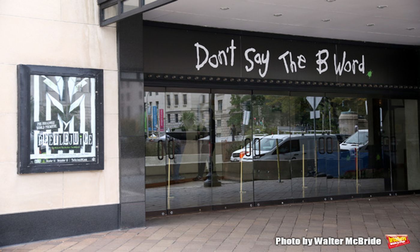 Up on the Marquee: BEETLEJUICE at the National Theatre Up on the Marquee: BEETLEJUICE at the National Theatre Image