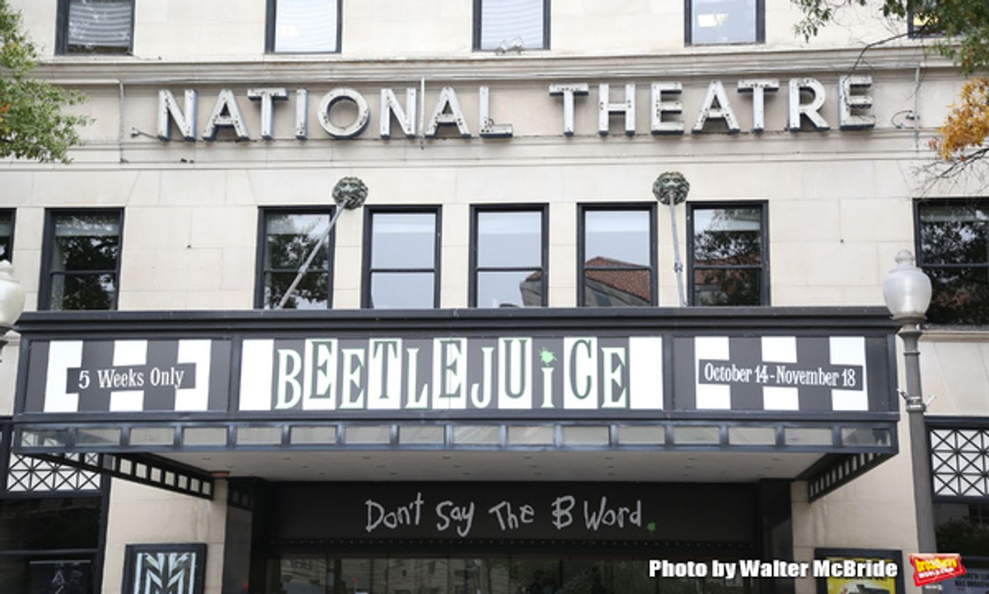 Up on the Marquee: BEETLEJUICE at the National Theatre Up on the Marquee: BEETLEJUICE at the National Theatre Image