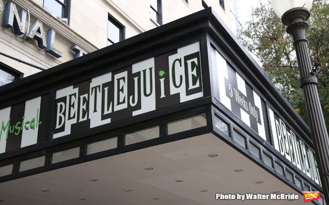 Up on the Marquee: BEETLEJUICE at the National Theatre Up on the Marquee: BEETLEJUICE at the National Theatre Image