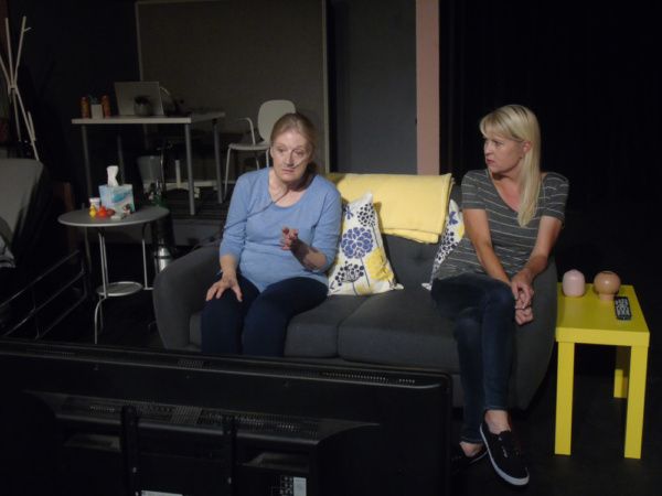 Kathy Bell Denton (Sonia) and Meg Wallace (Amelia) in Anatomy of a Hug by Kat Ramsbur Photo