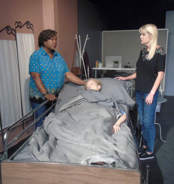 Leslie Thurston (Iris), Kathy Bell Denton (Sonia) and Meg Wallace (Amelia) in Anatomy Photo