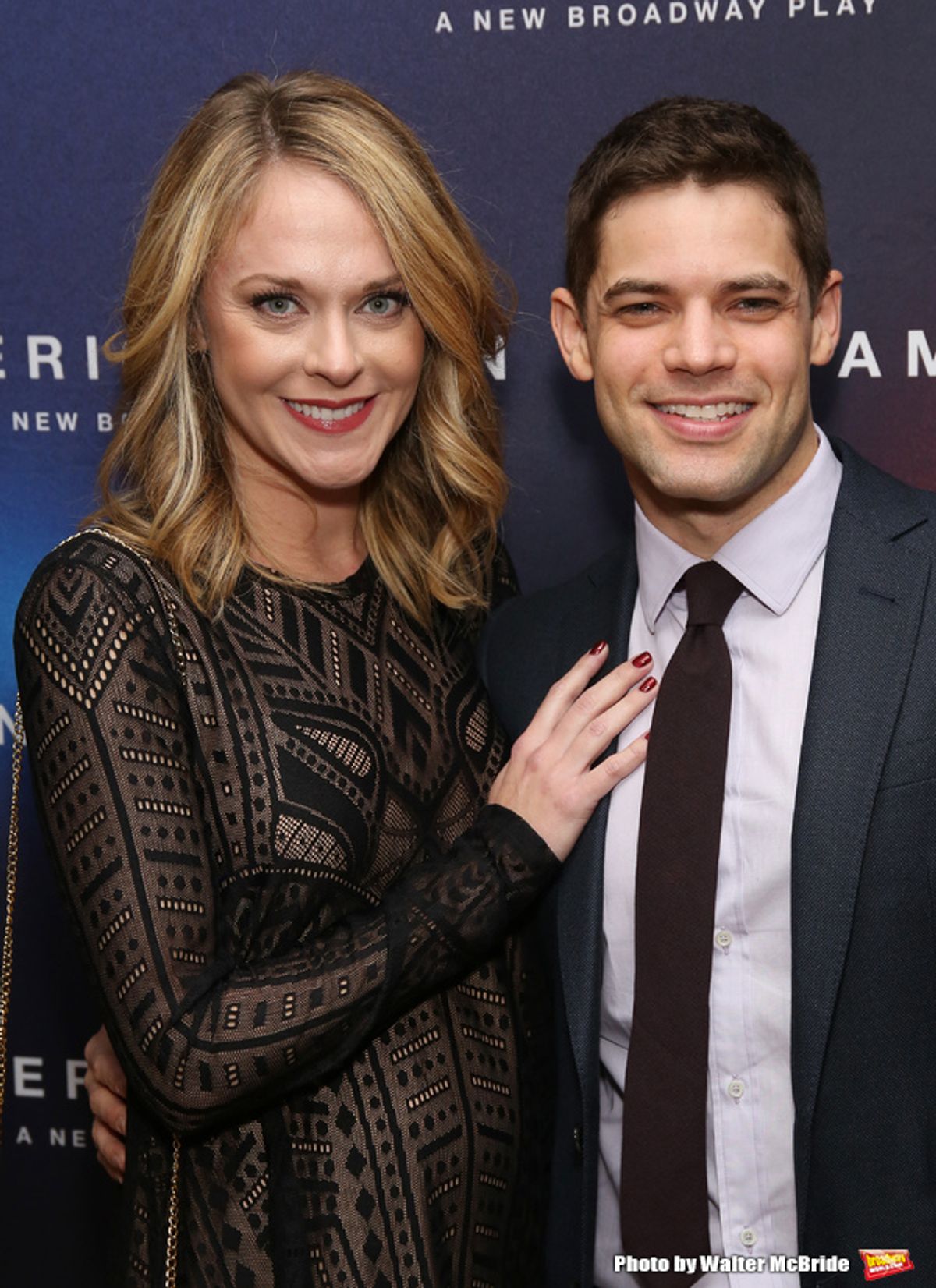 Ashley Spencer and Jeremy Jordan  at 