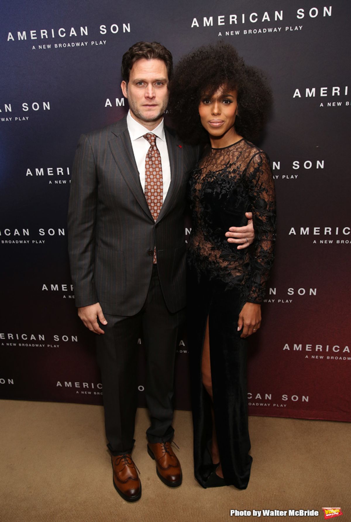 Steven Pasquale and Kerry Washington at 
