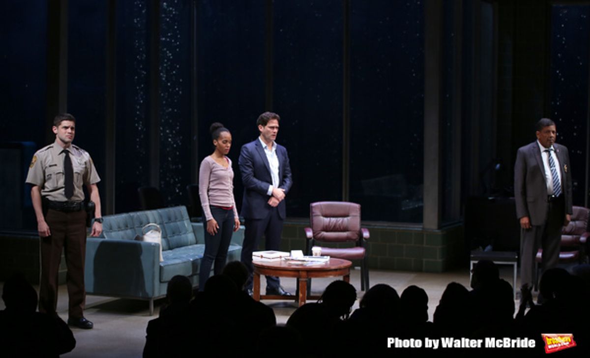 Jeremy Jordan, Kerry Washington, Steven Pasquale and Eugene Lee at 