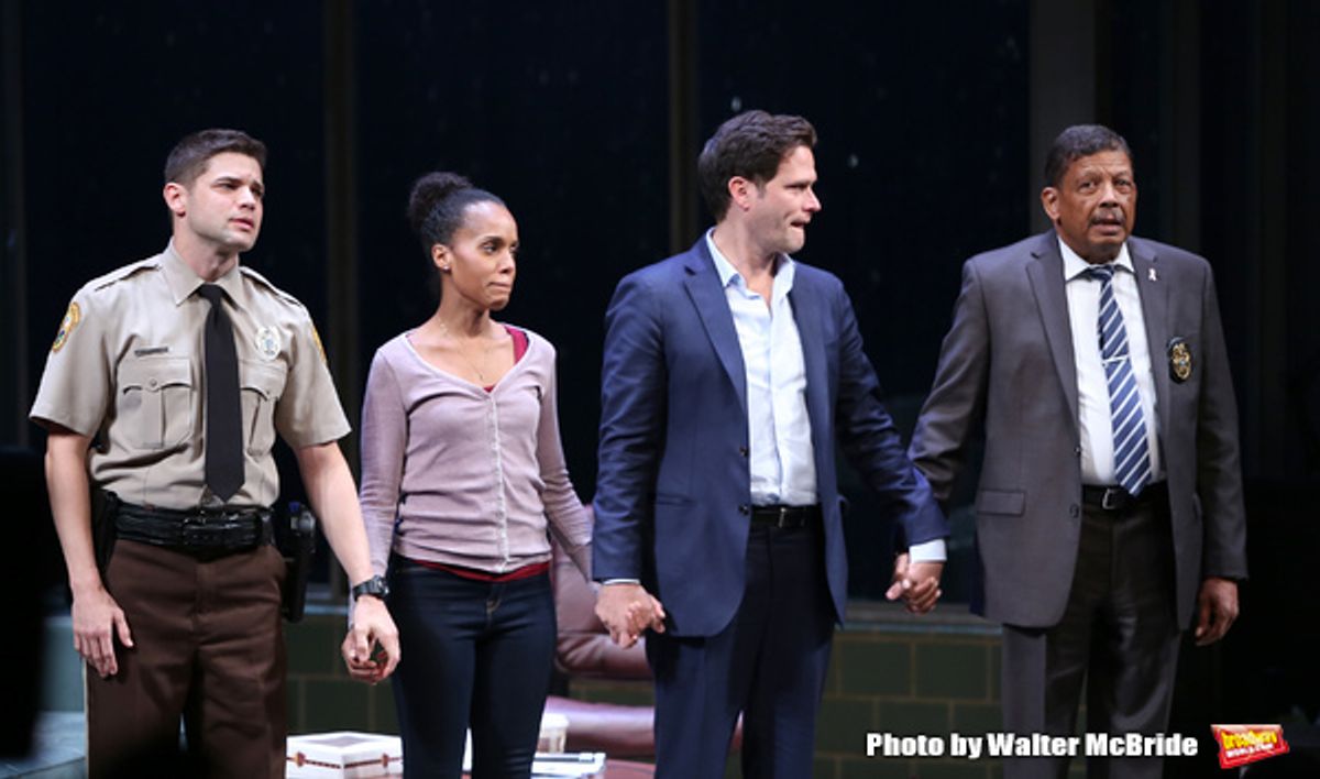 Jeremy Jordan, Kerry Washington, Steven Pasquale and Eugene Lee  at 