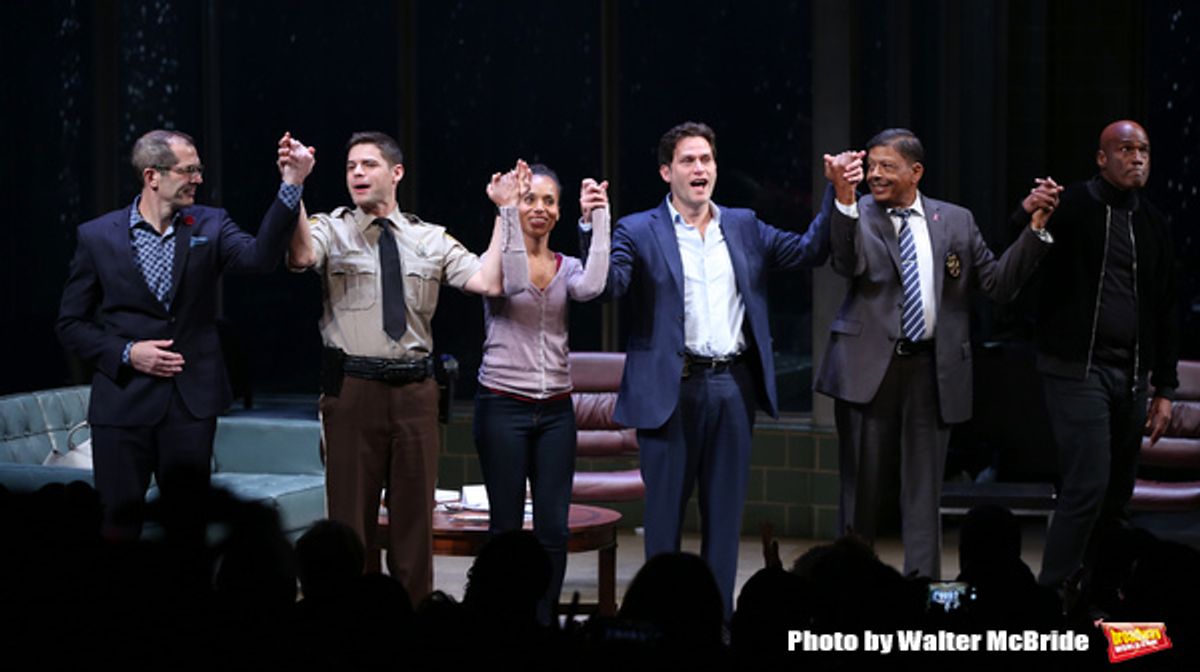 Christopher Demos-Brown, Jeremy Jordan, Kerry Washington, Steven Pasquale, Eugene Lee, Kenny Leon  at 