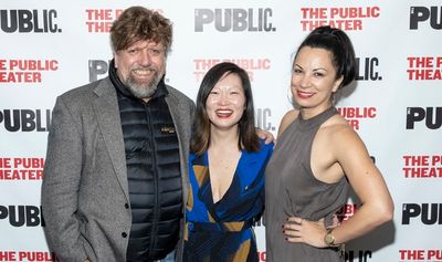 Public Theater Artistic Director Oskar Eustis, Director Jenny Koons, and Director of  Photo