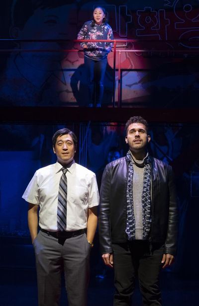 Peter Kim and JoÃ©l PÃ©rez, with Kendyl Ito Photo