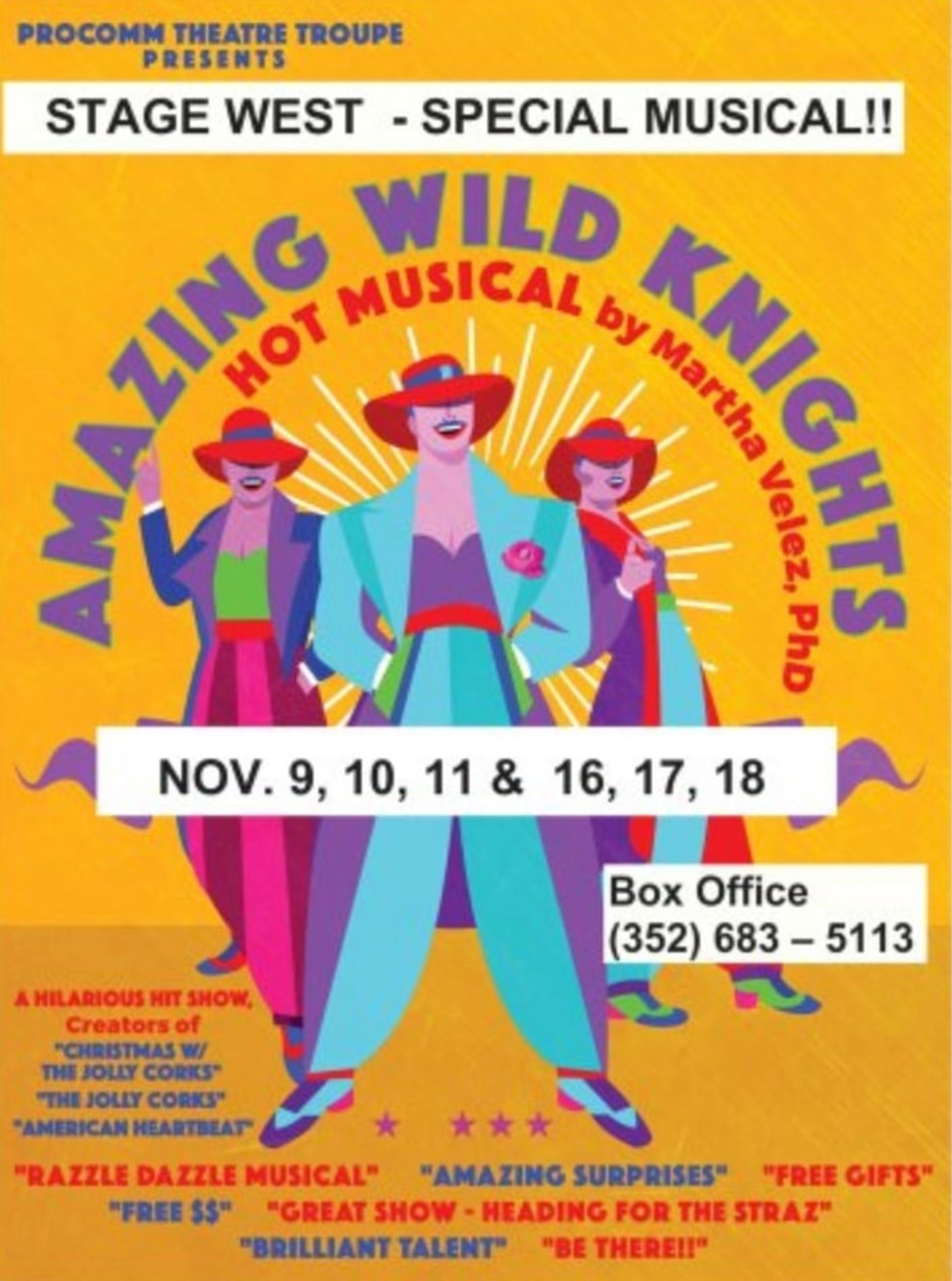 BWW Previews: 'AMAZING WILD KNIGHTS' Tells About the Glass Ceiling in Show Business for Women at Stage West Playhouse  Image