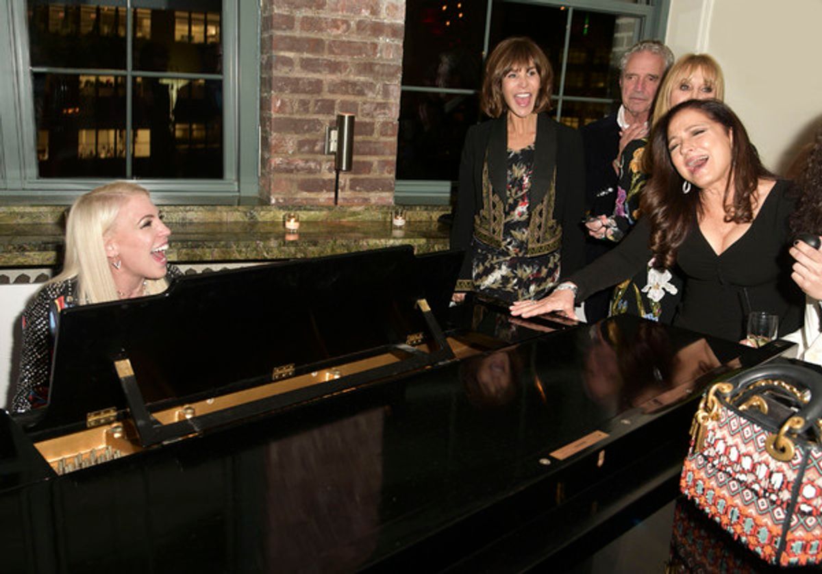 Marissa Corvo and Gloria Estefan  at 