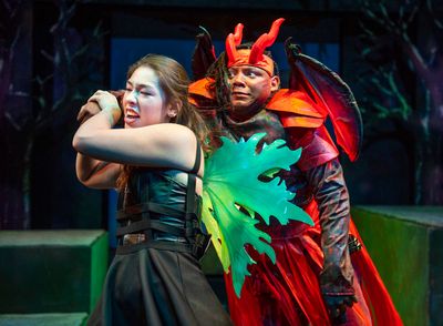 Farrah the homicidal fairy (Abbey Eklund) attacks Orcus (Thomas Times) Photo
