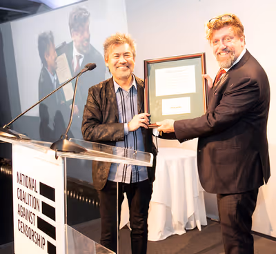 David Henry Hwang, Oskar Eustis Photo