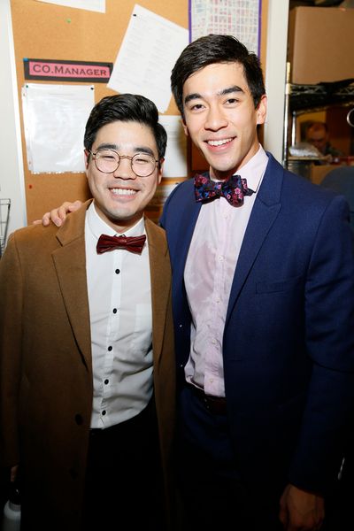 From left, cast members Scott Keiji Takeda and Justin Chien Photo