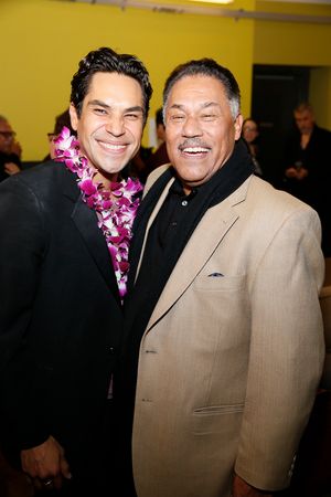 From left, cast members Lakin and Daniel Valdez Photo