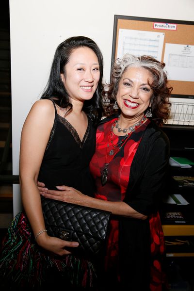 From left, cast members Melanie Arii Mah and Rose Portillo Photo