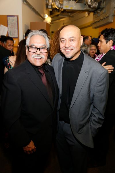 From left, writer/director Luis Valdez and associate director Kinan Valdez  Photo