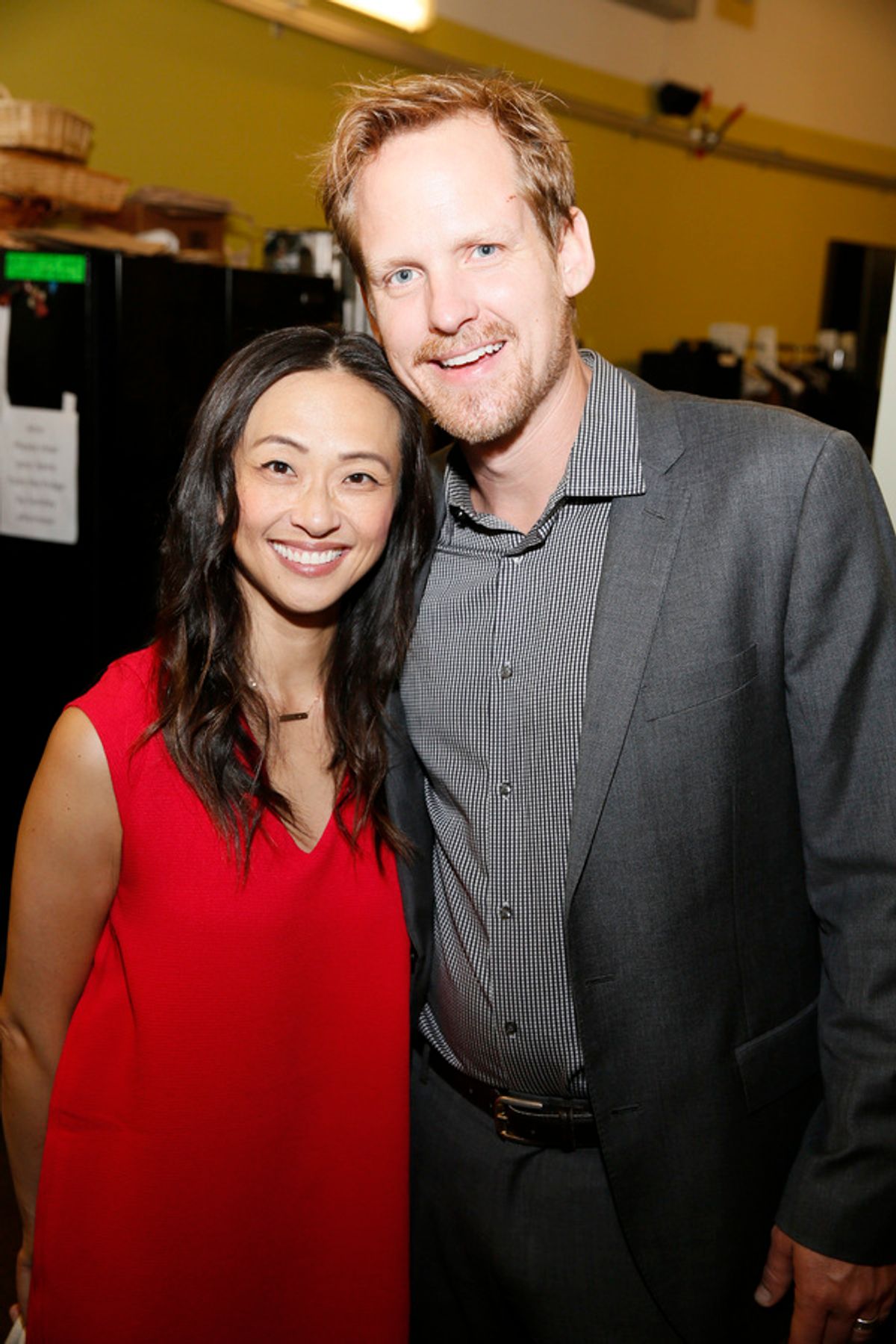 Cast member Joy Osmanski and actor Corey Brill  at 