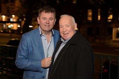  Origin artistic director GEORGE HESLIN and former 59E59 head honcho PETER TEAR Photo