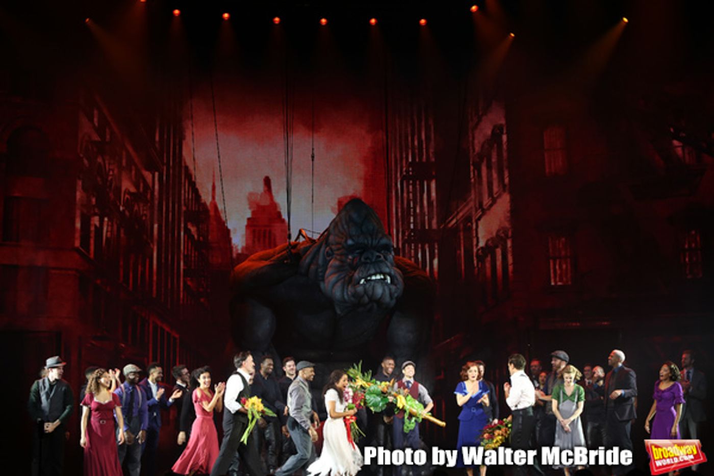 Photo Coverage: The Cast of KING KONG Takes Their Opening Night Bows  Image