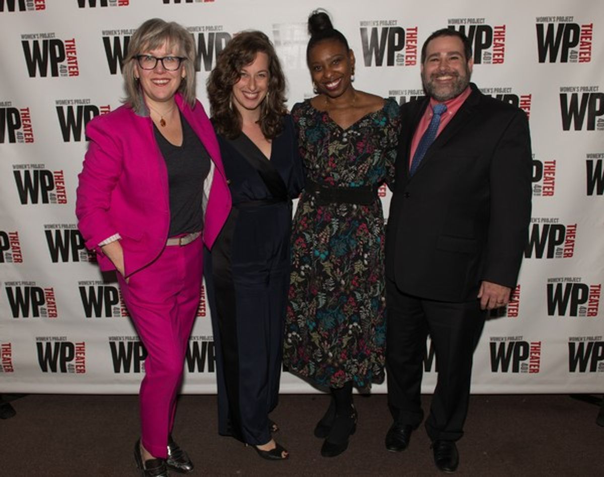 Lisa McNulty, Rachel Karpf, Tamilla Woodard, Michael Sag at 