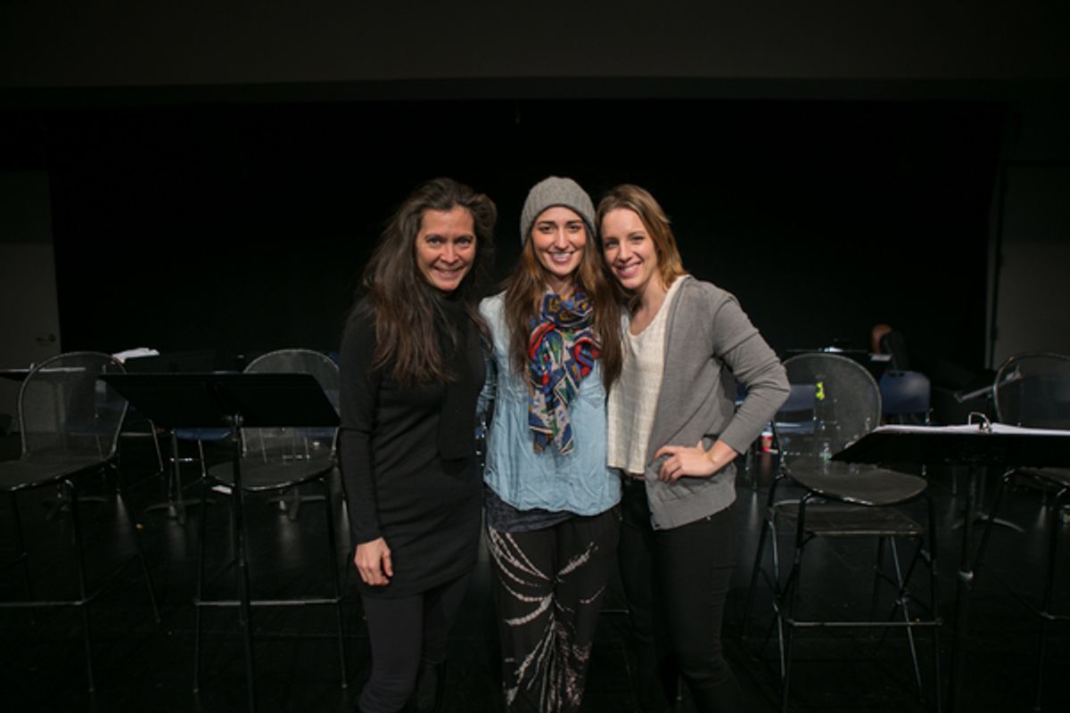 Diane Paulus, Sara Bareilles, Jessie Mueller at 