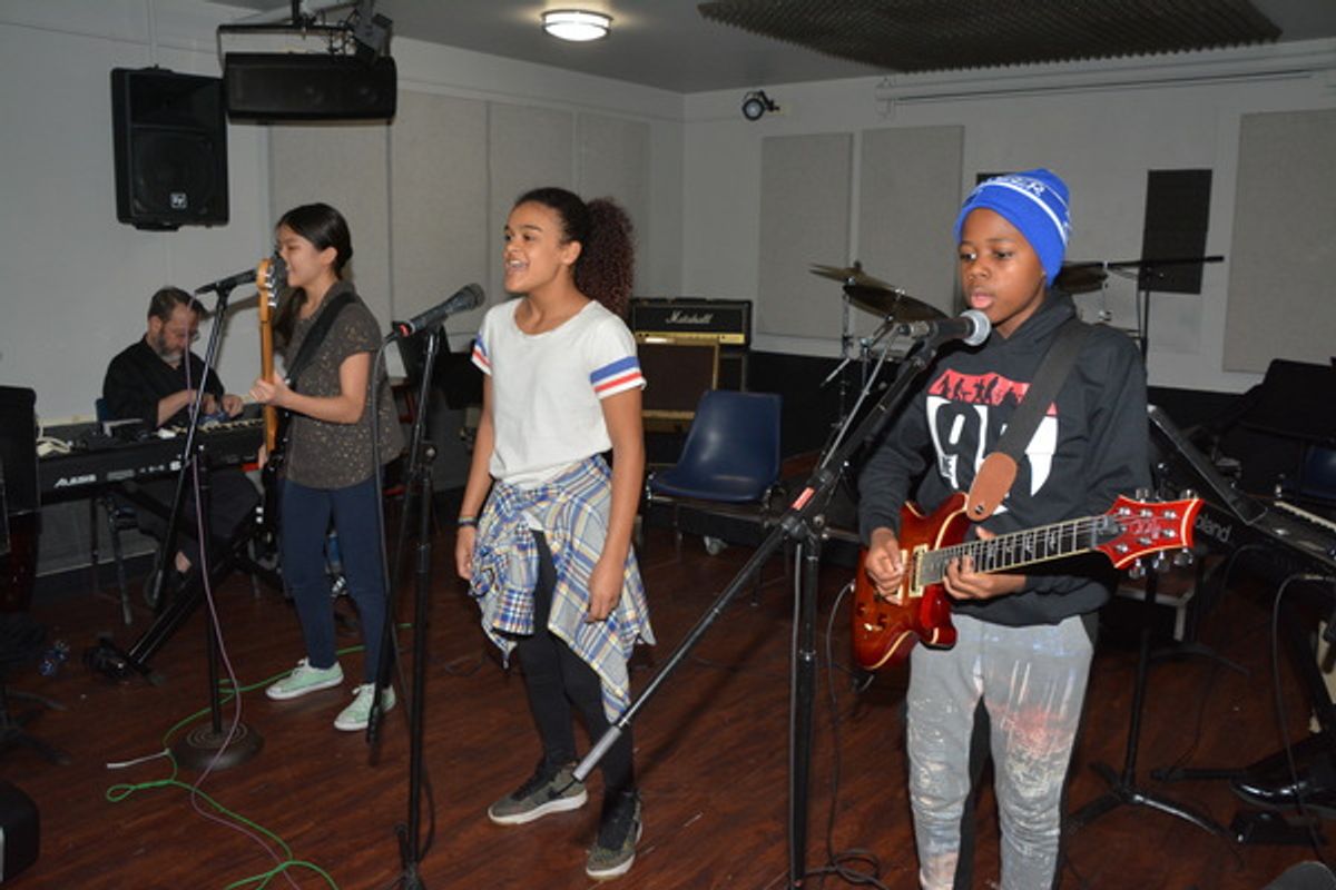 Ellie Kim, Gianna Harris and Trey Bell Jr. at 