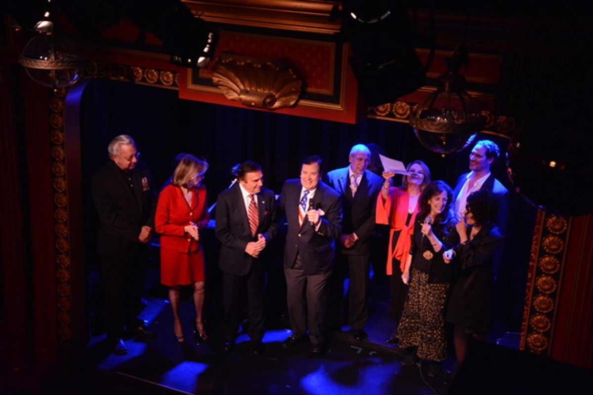 Ed Schloeman, Anne Akers, Tony LoBianco, Lee Roy Reams, Steven Maglio, Randi Levine Miller, Christine Ranck, James Valenti and Sula Jaska at 