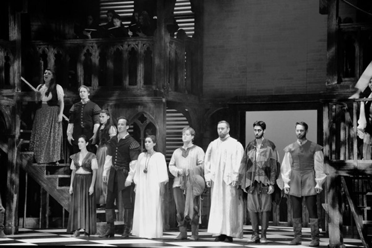 The Opening Night Cast that includes-Colin Anderson, Gina Naomi Baez, Leland Burnett, Todd Farhadi, Thanos Skouteris, Ryan Speakman, Quinten Patrick Busey, Arjun Dhawan, Jordan Eagle, Malcolm Franklin, Mikey Marmann, Ashley Gale Munzek, T.J. Newwton, Bobb at 