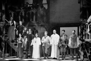 The Opening Night Cast that includes-Colin Anderson, Gina Naomi Baez, Leland Burnett, Photo