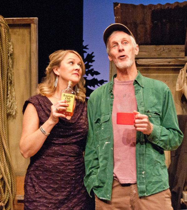 Kathleen Kimball as Lena and Steve Underwood as Homer Photo