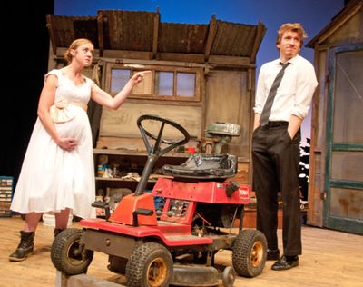 Casey Turner as Lila and Thomas Ian Campbell as Charlie Photo