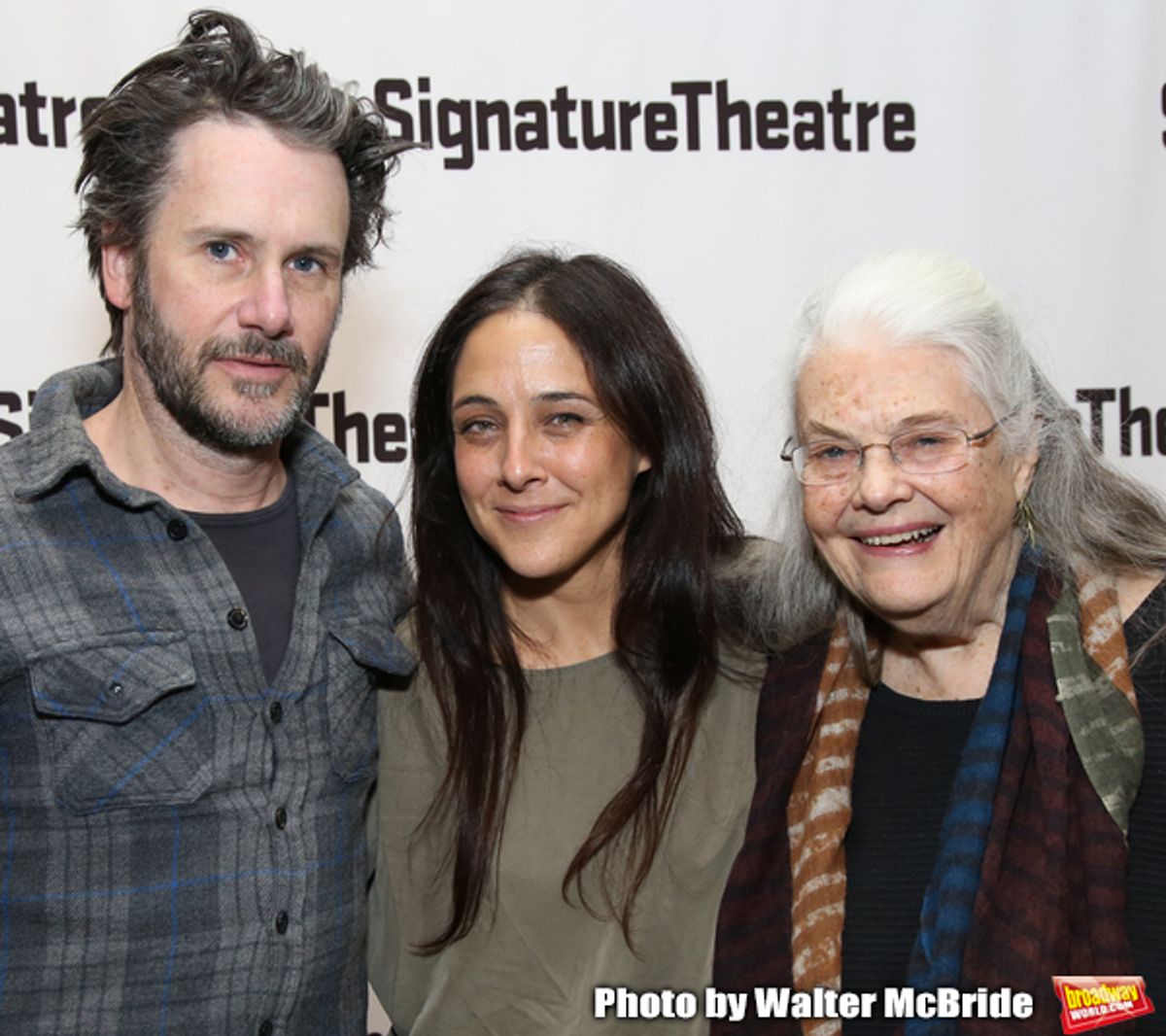Josh Hamilton, Lily Thorne and Lois Smith at 