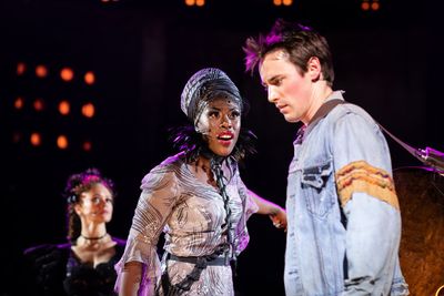 Amber Gray, Gloria Onitiri, Reeve Carney Photo