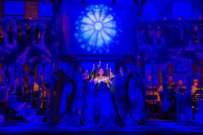 Gina Naomi Baez as Esmeralda, and cast Photo