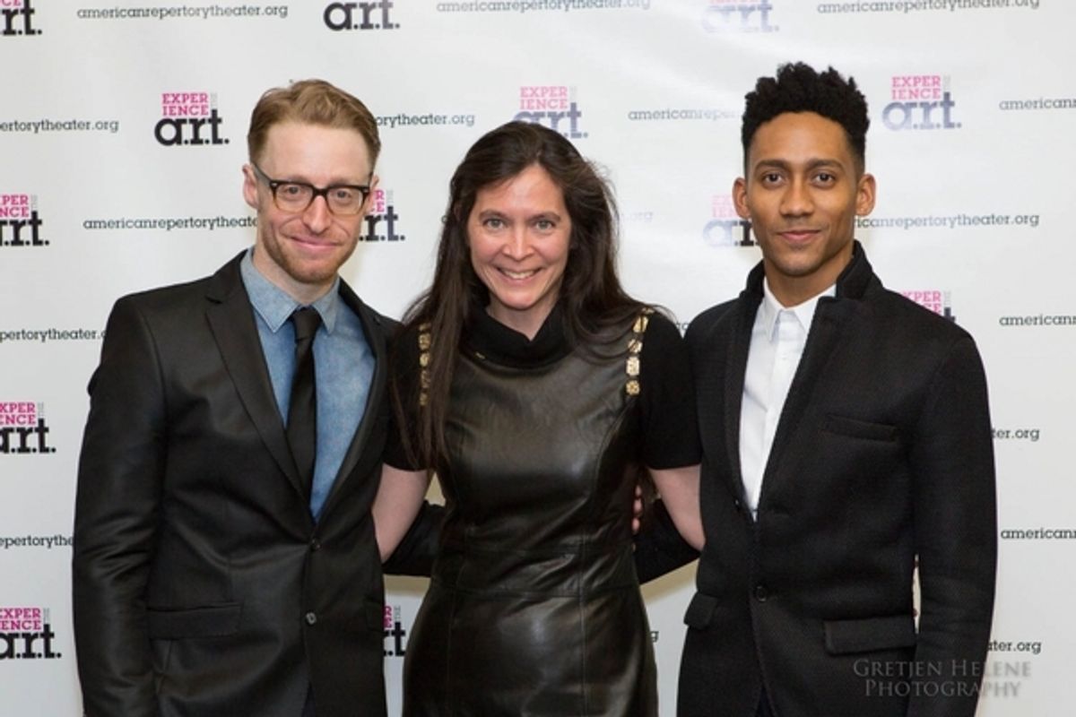 Matt Gould, Diane Paulus, and Griffin Matthews at 