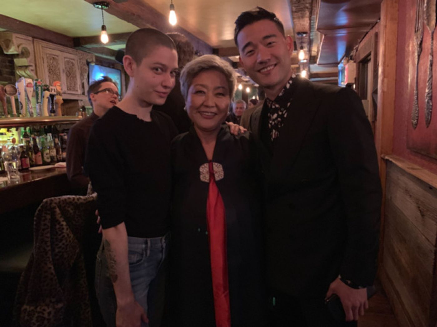 Photo Flash: Daniel K. Isaac And Shannon Tyo Celebrate Opening Night Of THE CHINESE LADY  Image