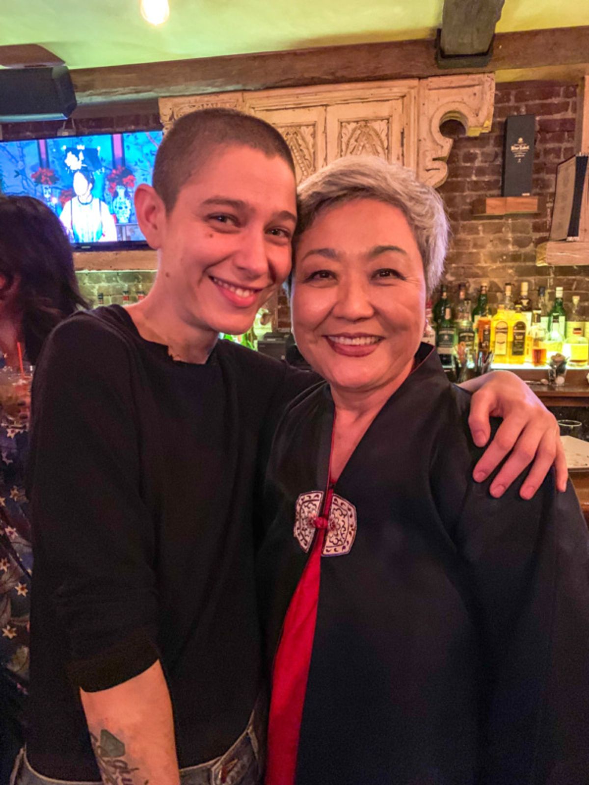 Asia Kate Dillon and Esther Lee at 