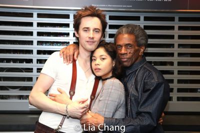 Reeve Carney, Eva Noblezada, and Andre De Shields Photo